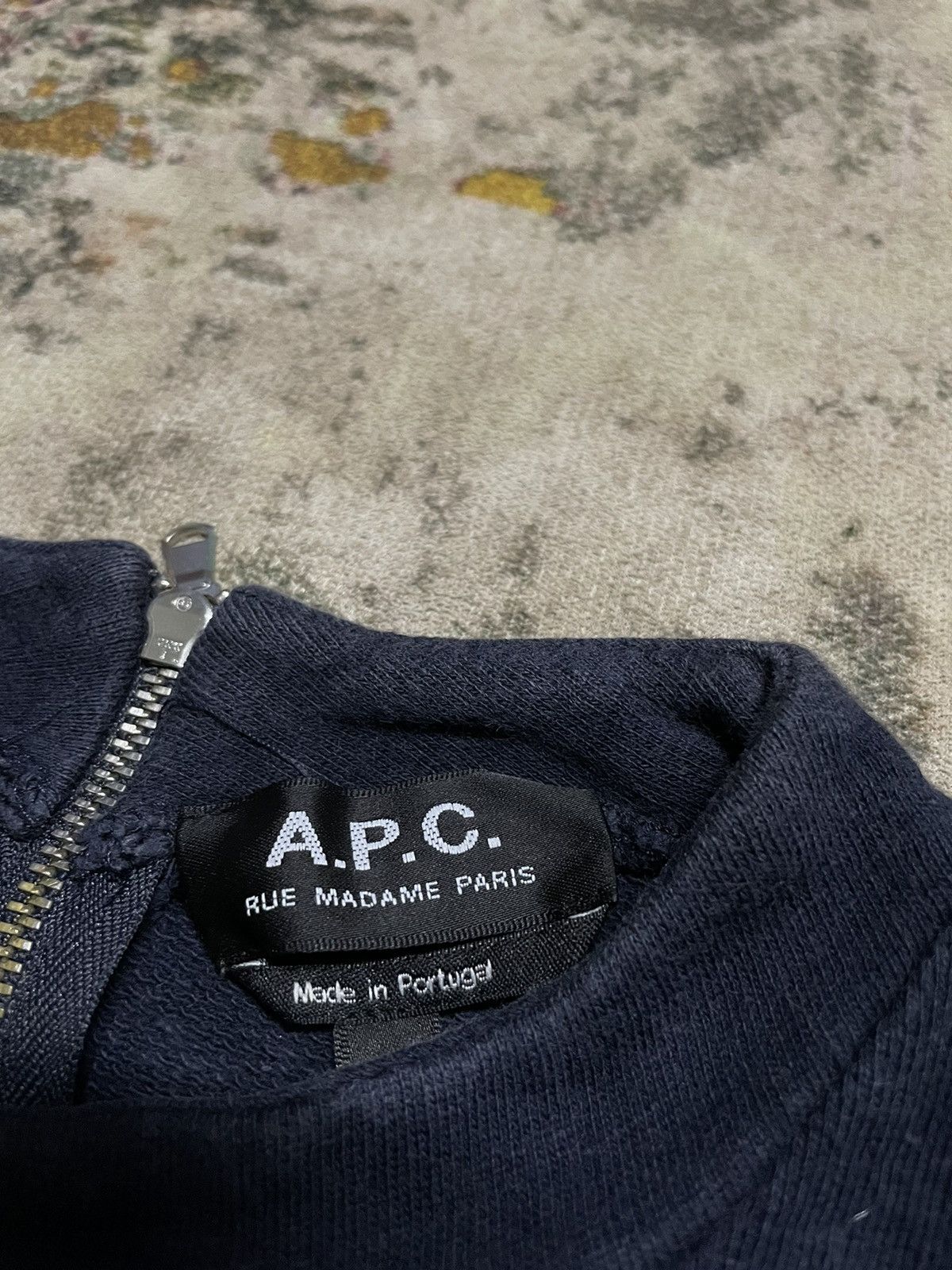 A.P.C. × Designer × Vintage 💥Vintage A.P.C Rue Madame Paris Back Zip Long Sleeve Size S / US 4 / IT 40 - 4 Thumbnail