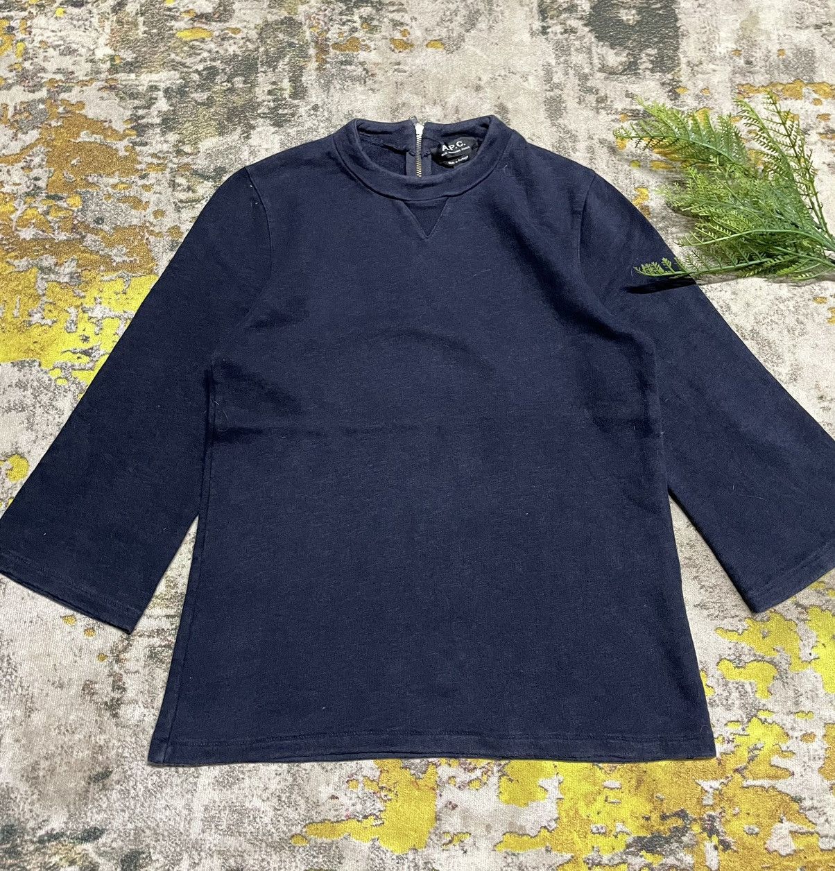 A.P.C. × Designer × Vintage 💥Vintage A.P.C Rue Madame Paris Back Zip Long Sleeve Size S / US 4 / IT 40 - 1 Thumbnail