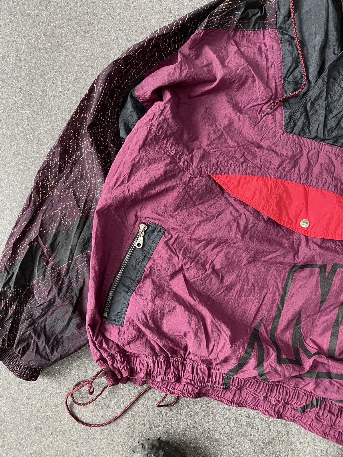 Nike × Vintage NIKE Vintage Anorak Jacket Big Logo 90s Rare Streetwear Size US XXL / EU 58 / 5 - 2 Thumbnail