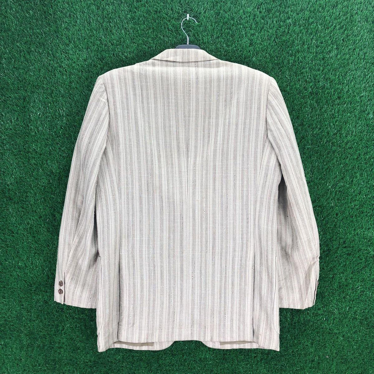 Japanese Brand Vintage 80's Blazer Striped Japanese Tailor Made by Seviel Size US M / EU 48-50 / 2 - 4 Thumbnail
