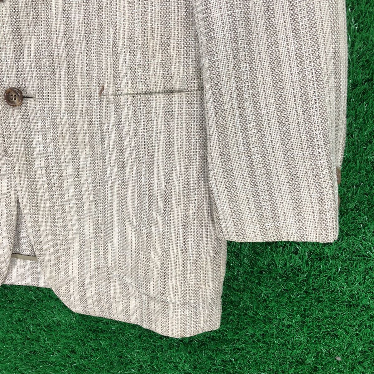 Japanese Brand Vintage 80's Blazer Striped Japanese Tailor Made by Seviel Size US M / EU 48-50 / 2 - 3 Thumbnail