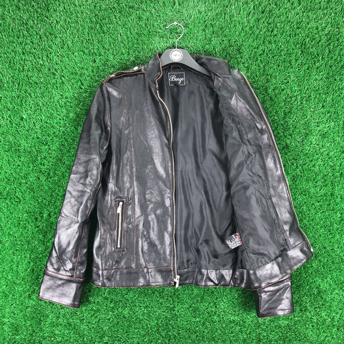 Japanese Brand Vintage PU Leather Zipper Jacket Punk Style by Bongo Size US S / EU 44-46 / 1 - 7 Thumbnail