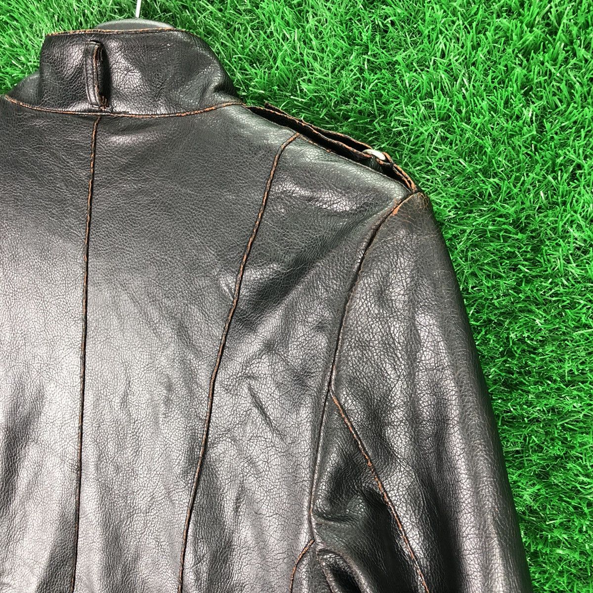Japanese Brand Vintage PU Leather Zipper Jacket Punk Style by Bongo Size US S / EU 44-46 / 1 - 5 Thumbnail