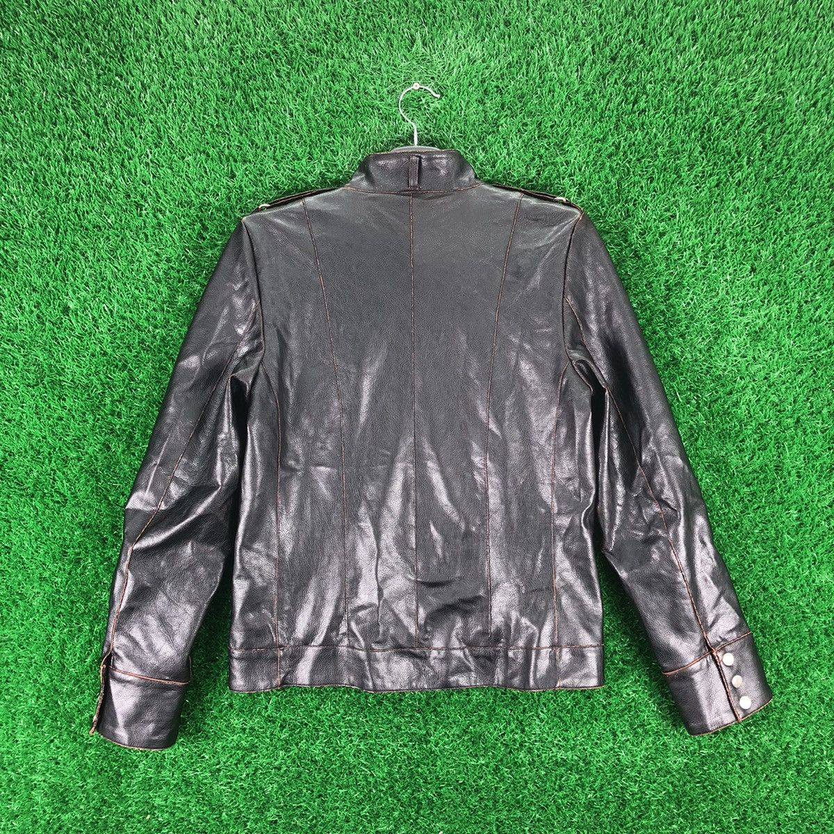 Japanese Brand Vintage PU Leather Zipper Jacket Punk Style by Bongo Size US S / EU 44-46 / 1 - 4 Thumbnail