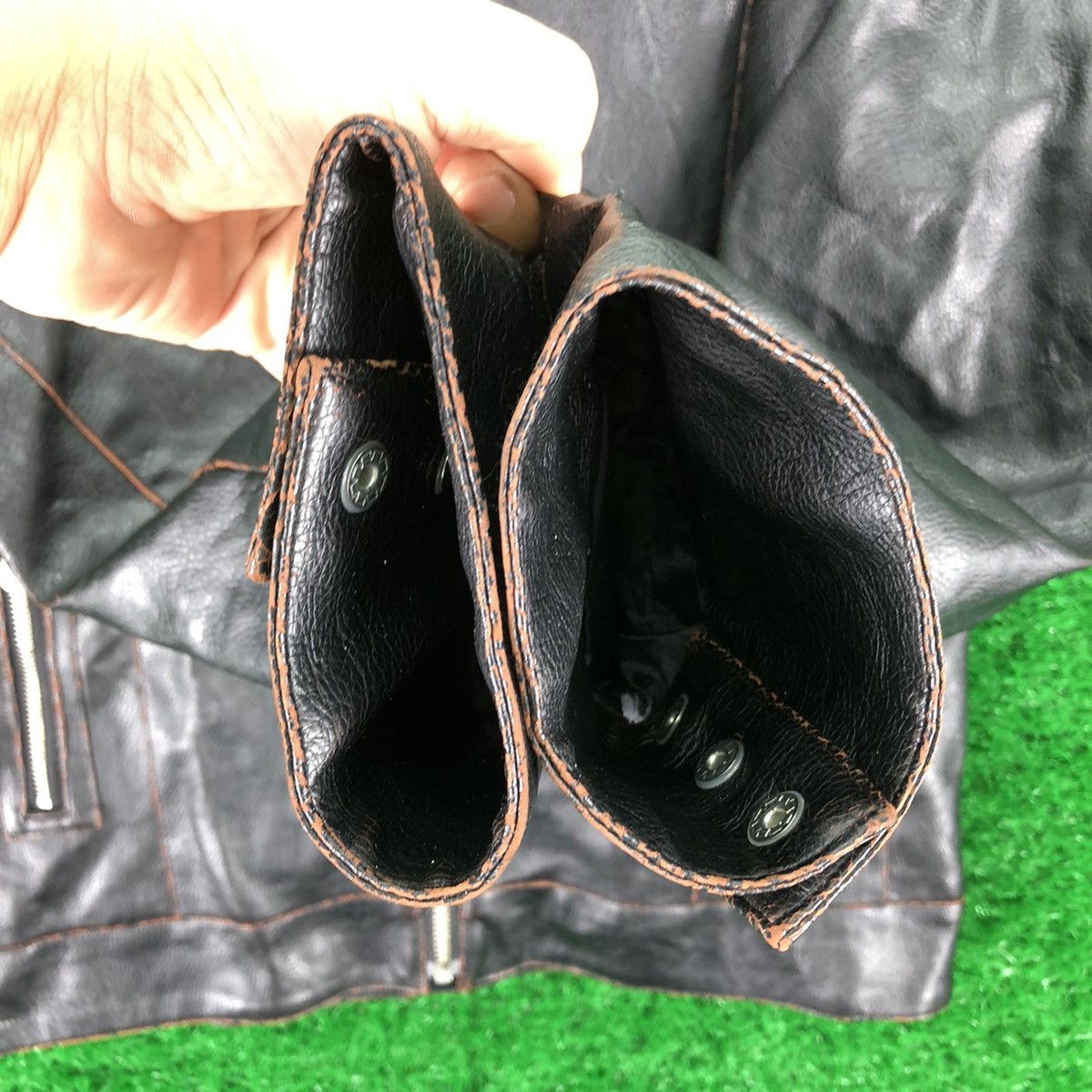 Japanese Brand Vintage PU Leather Zipper Jacket Punk Style by Bongo Size US S / EU 44-46 / 1 - 9 Thumbnail