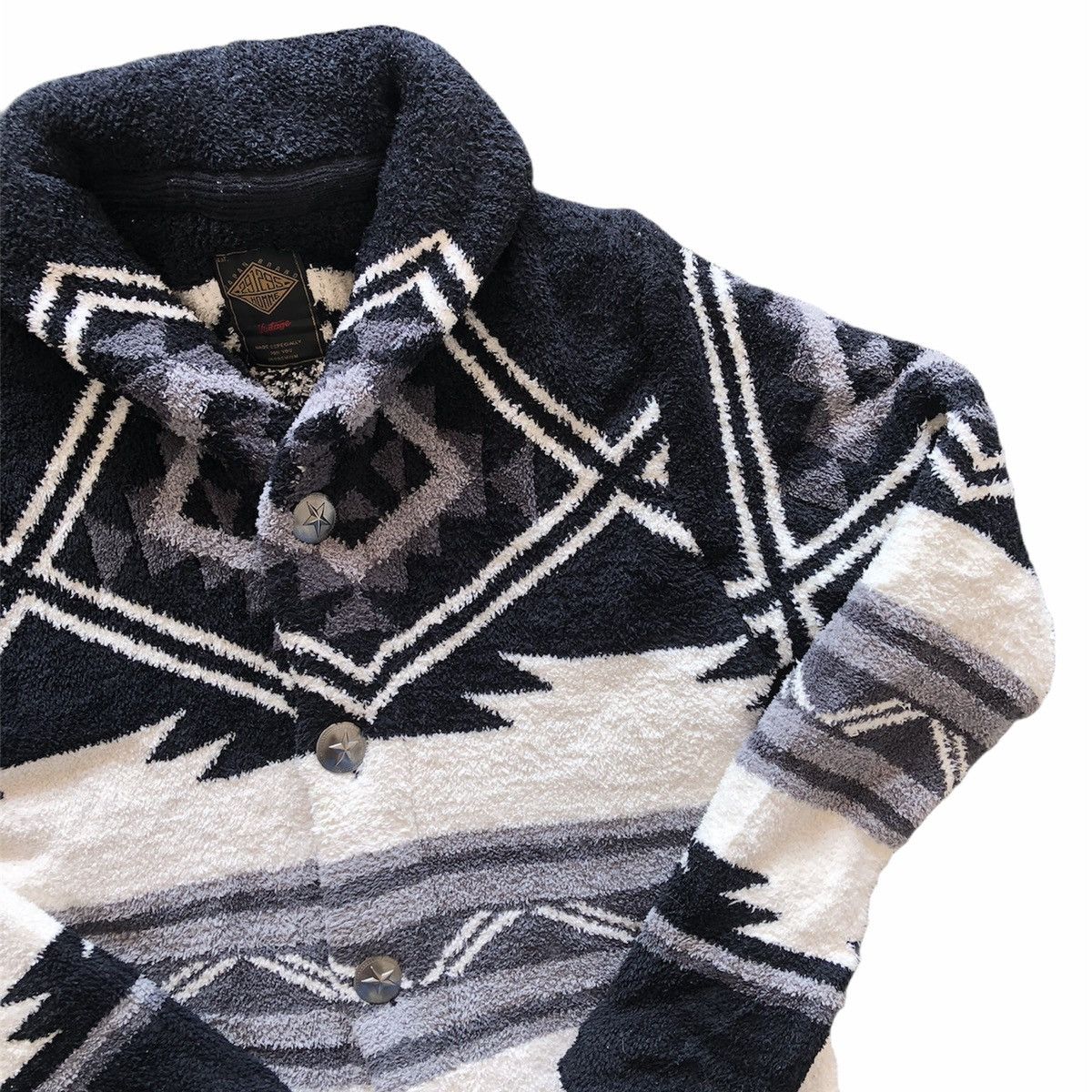 Japanese Brand Shawl Collar Fleece Navajo Native by 291295 Homme Size US S / EU 44-46 / 1 - 4 Thumbnail