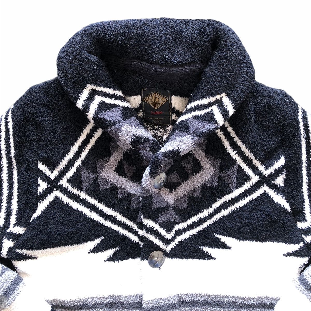 Japanese Brand Shawl Collar Fleece Navajo Native by 291295 Homme Size US S / EU 44-46 / 1 - 3 Thumbnail