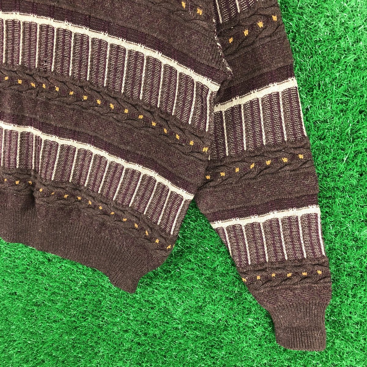 Lindbergh Vintage 80's Lindbergh Cable Knit Wool Sweater Coogi Style Size US M / EU 48-50 / 2 - 3 Thumbnail