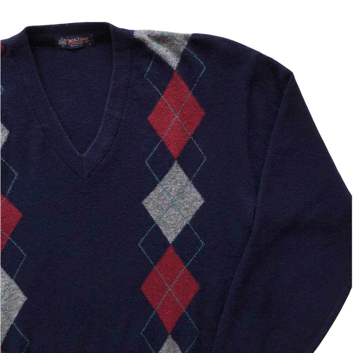 Aran Isles Knitwear Vintage 90's Knit Sweater Pullover V-Neck Size US S / EU 44-46 / 1 - 3 Thumbnail