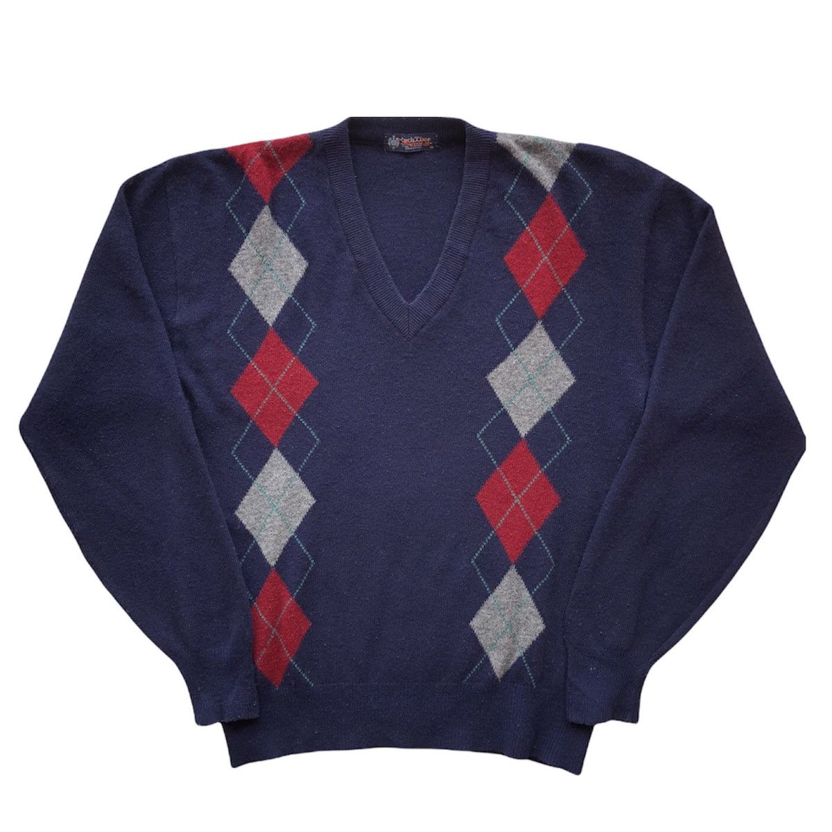 Aran Isles Knitwear Vintage 90's Knit Sweater Pullover V-Neck Size US S / EU 44-46 / 1 - 1 Thumbnail