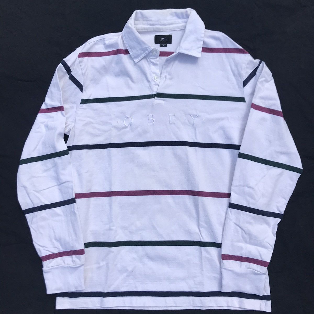 Obey Obey Long Sleeve Polo Size US M / EU 48-50 / 2 - 1 Thumbnail