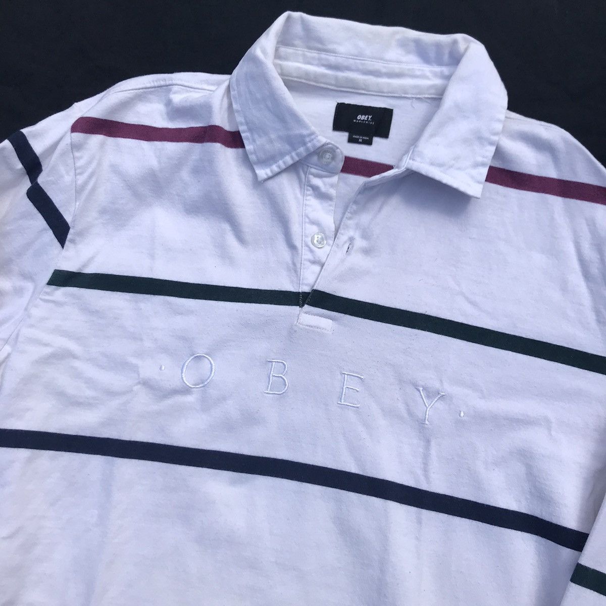 Obey Obey Long Sleeve Polo Size US M / EU 48-50 / 2 - 3 Thumbnail