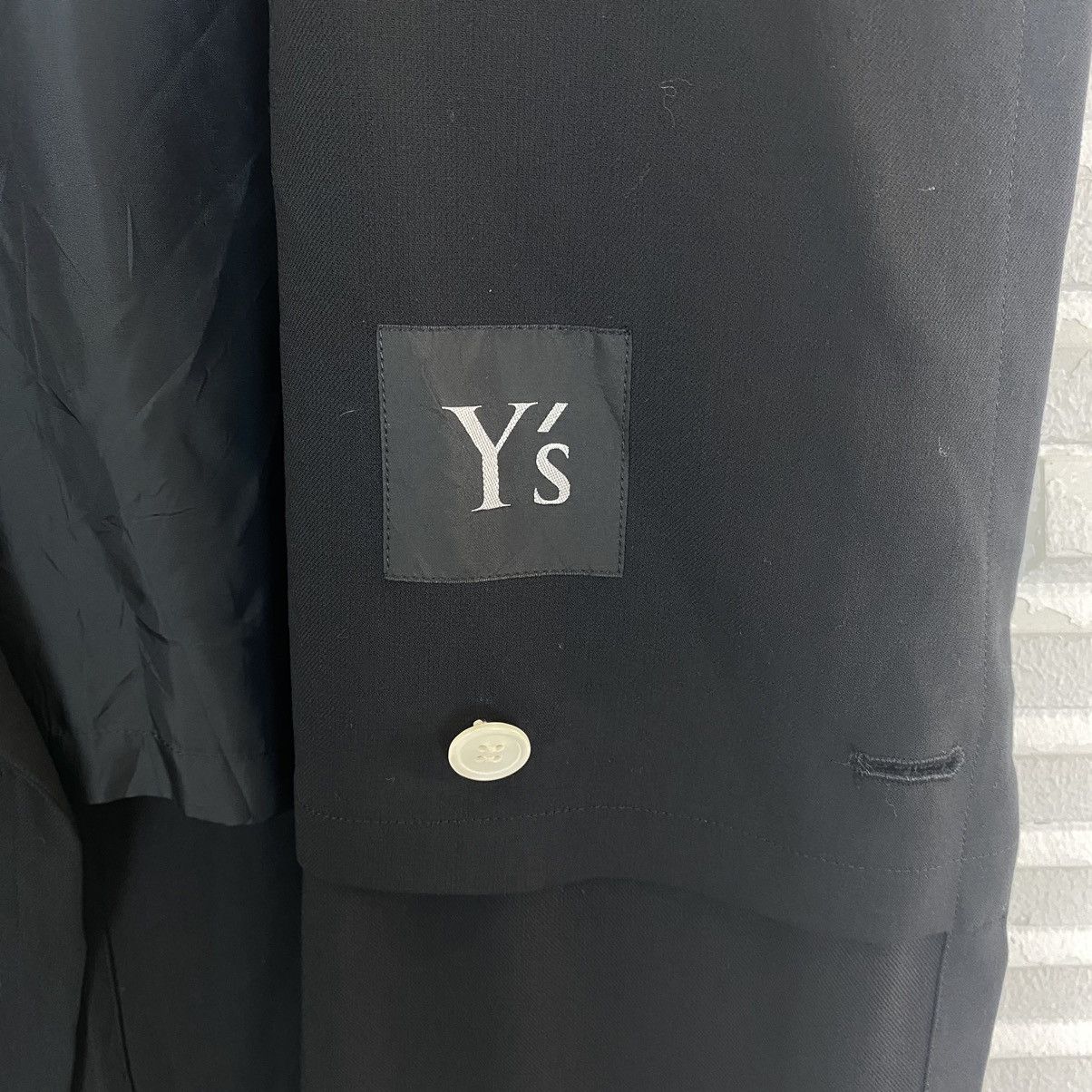 Yohji Yamamoto ☀️Y's Yohji Yamamoto Black Long Coat Size US M / EU 48-50 / 2 - 12 Thumbnail