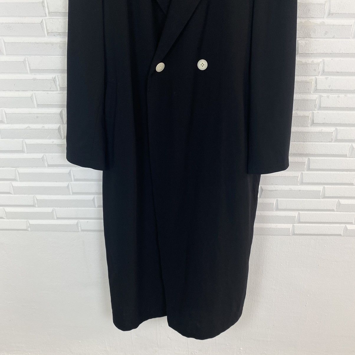 Yohji Yamamoto ☀️Y's Yohji Yamamoto Black Long Coat Size US M / EU 48-50 / 2 - 9 Thumbnail