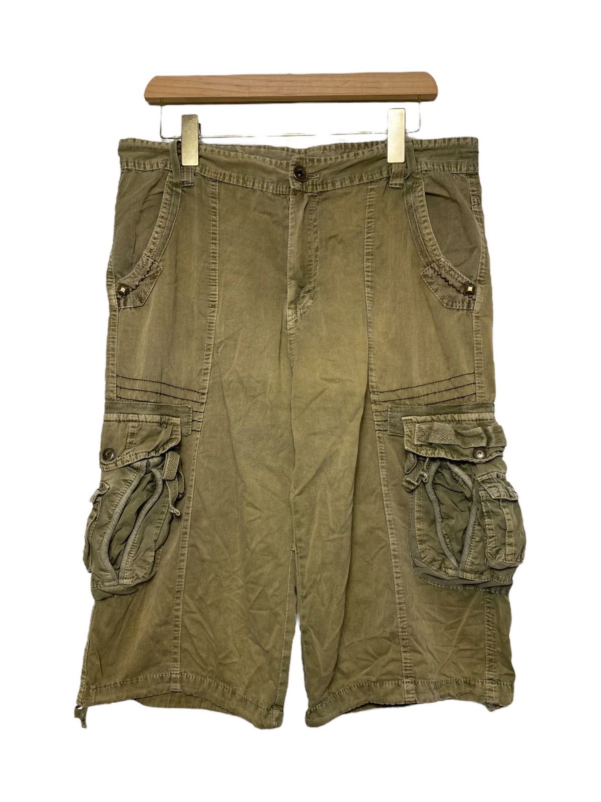Japanese Brand × Vintage Vintage Parachute Tactical Bondage Denim / Travis Scott Size US 34 / EU 50 - 1 Thumbnail