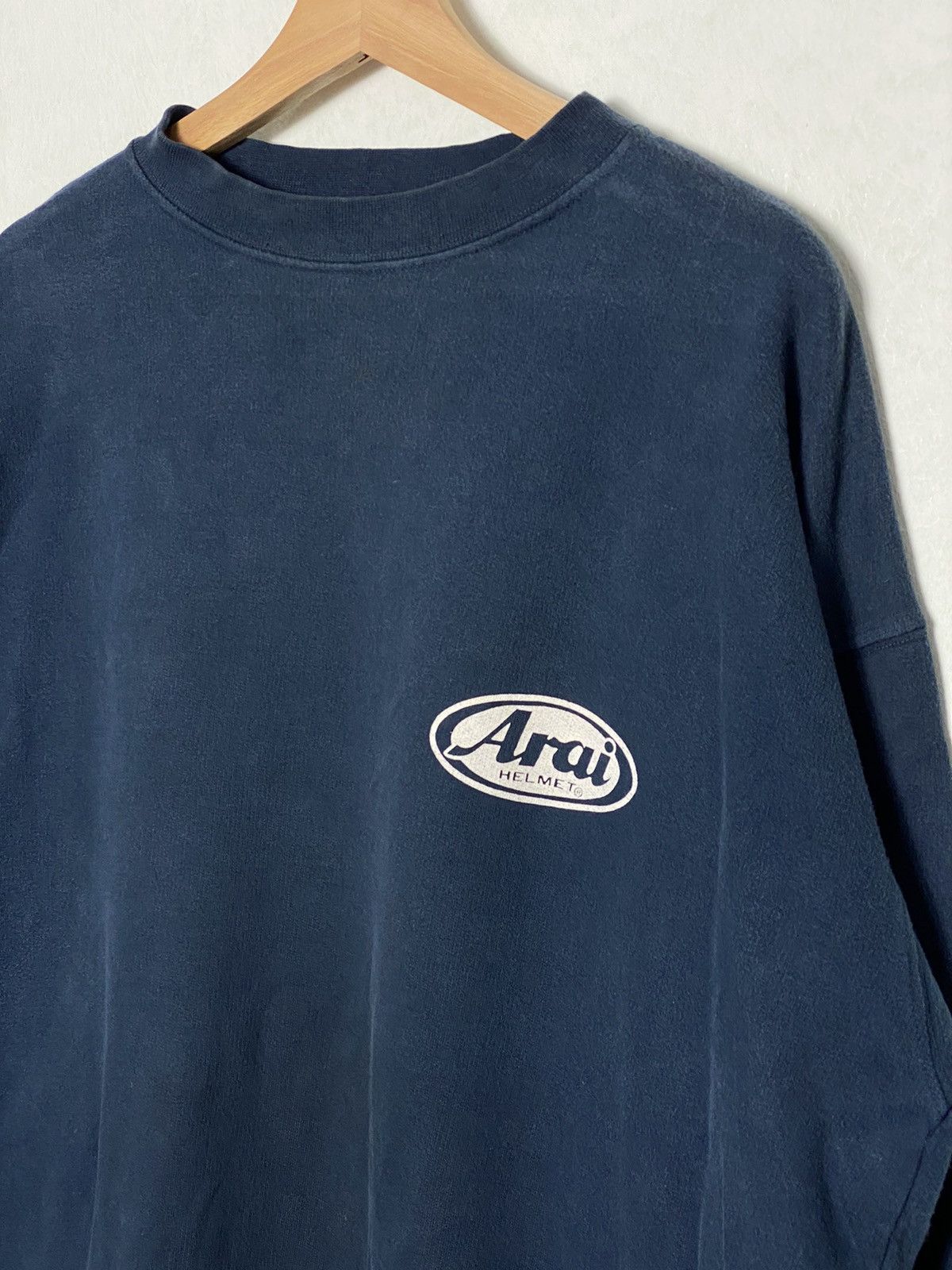 image of Gear For Sports x Racing Vintage Arai Helmet Racing Crewneck /gtr Skyline Nismo Honda in Blue (Size