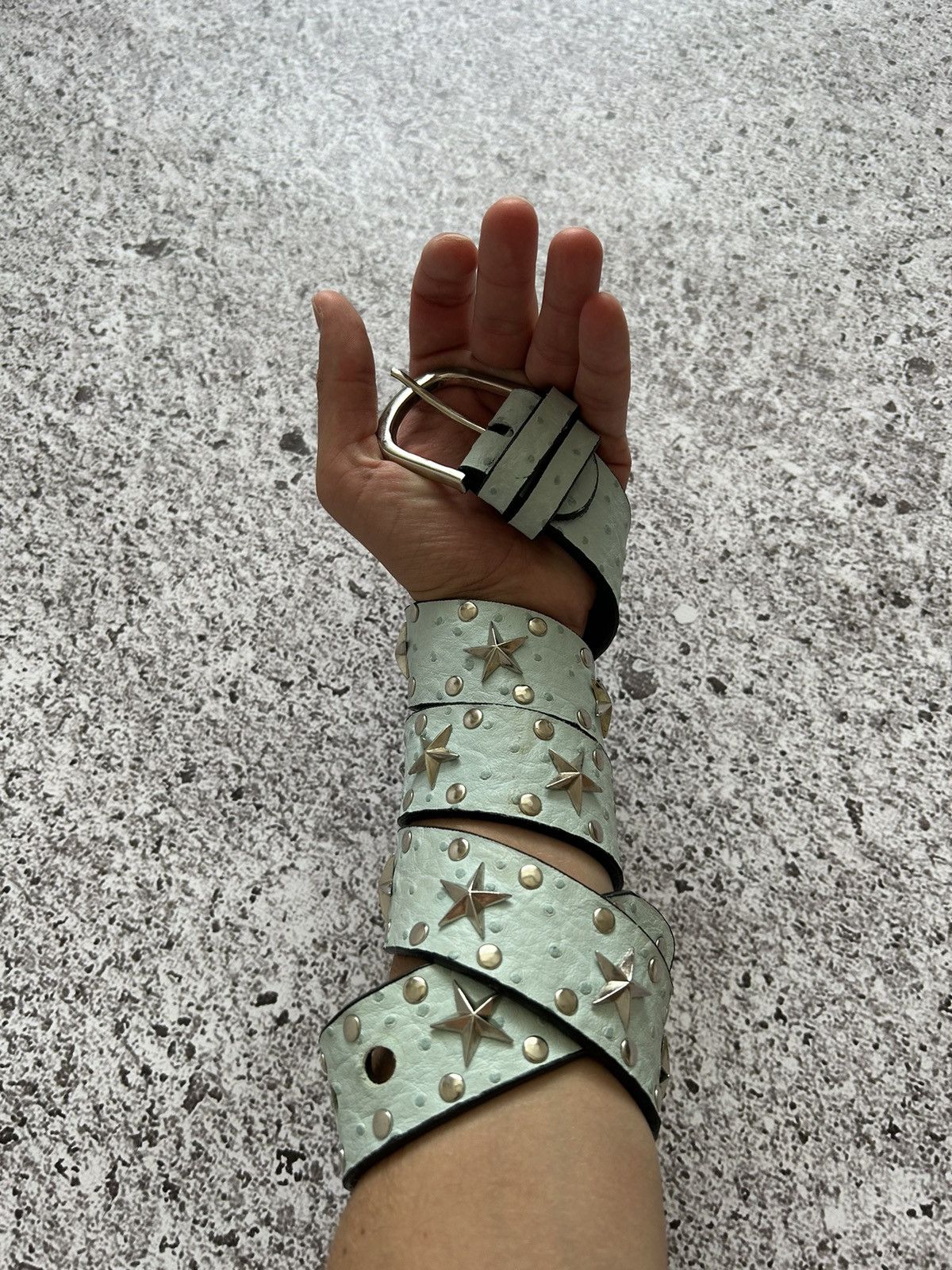 Japanese Brand × Vintage Vintage 90s Japanese Metal Punk Rock Emo Goth Belt Japan Y2K Size 40 - 1 Thumbnail