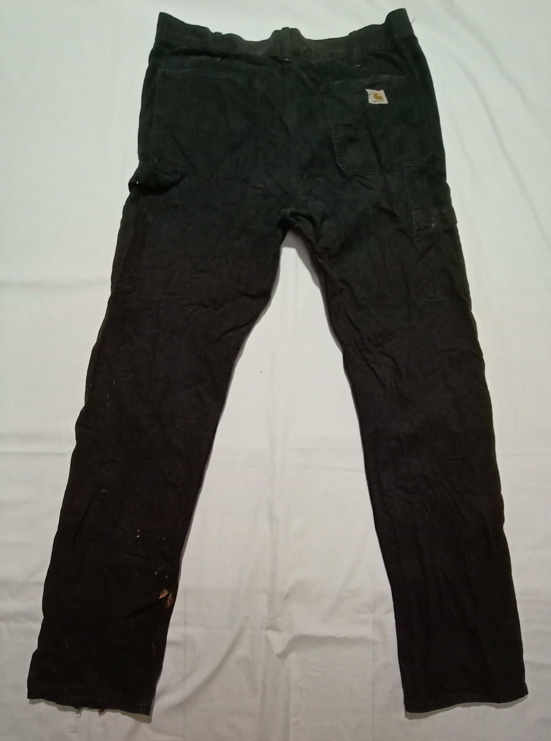Carhartt Carhartt Carpenter Denim Worker Cargo Tactical Pant Trouser Size US 33 - 1 Thumbnail