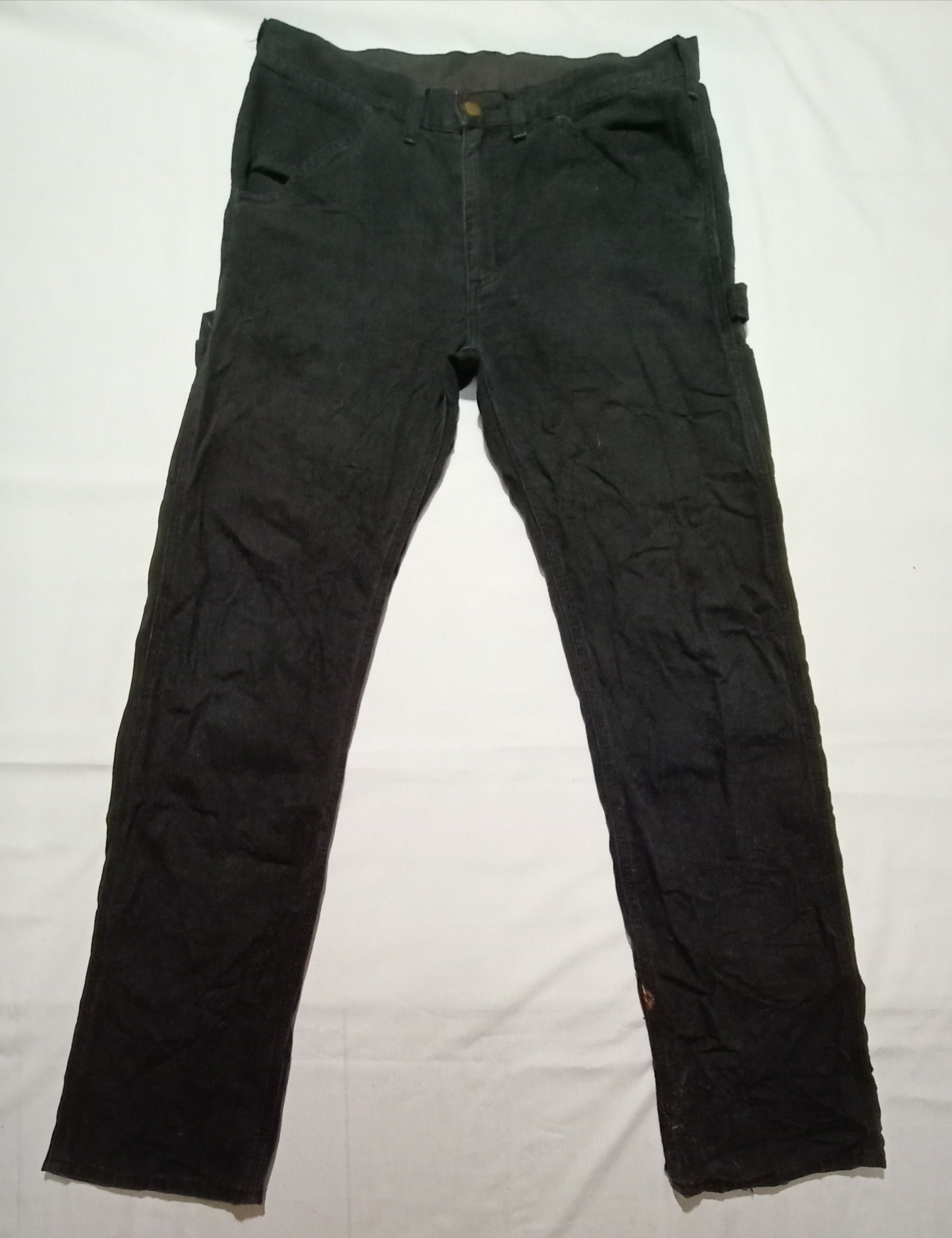 Carhartt Carhartt Carpenter Denim Worker Cargo Tactical Pant Trouser Size US 33 - 3 Thumbnail