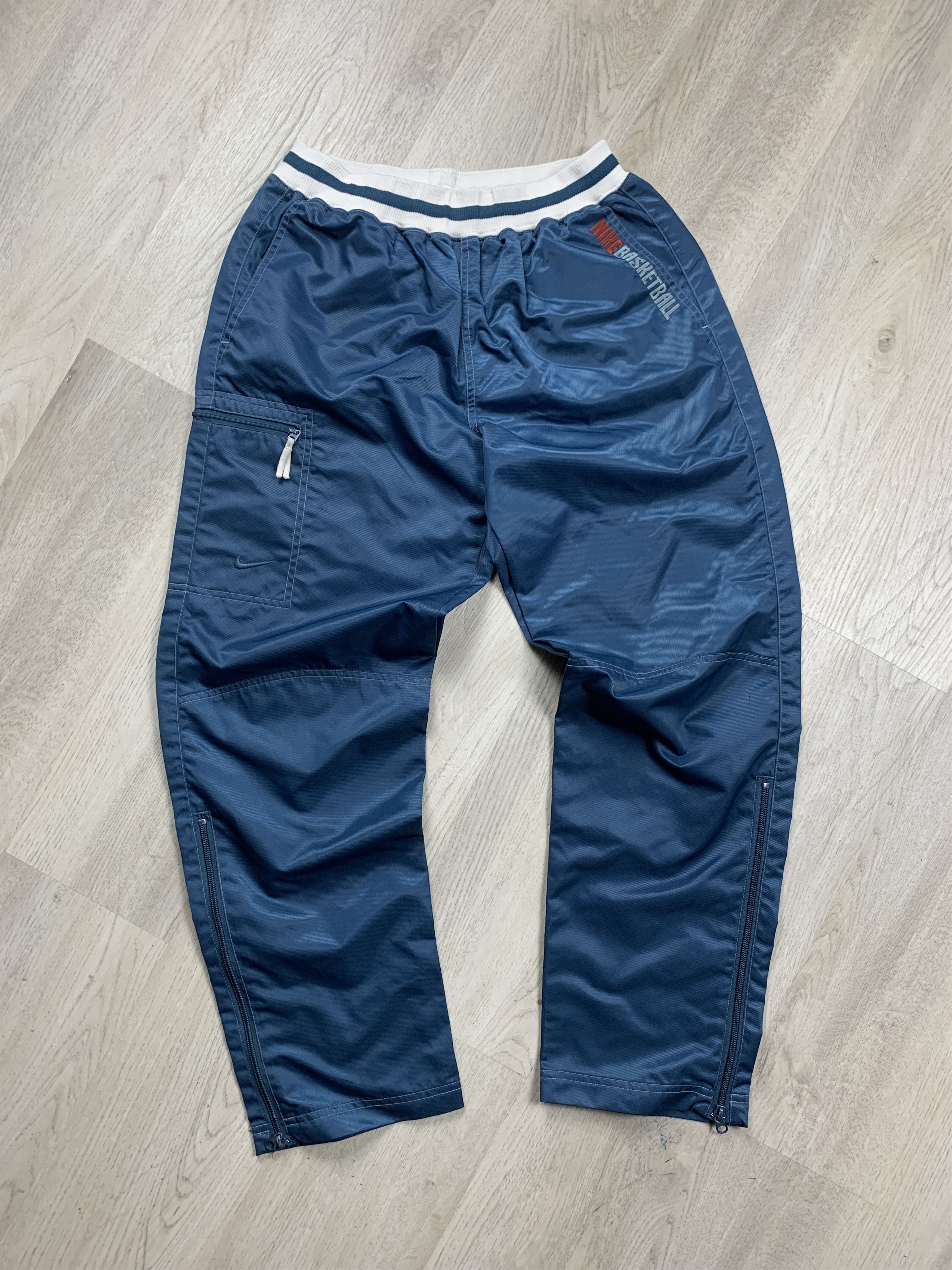 Nike × Vintage Nike Basketball Vintage Mens Nylon Pants Drill style Size US 30 / EU 46 - 1 Thumbnail