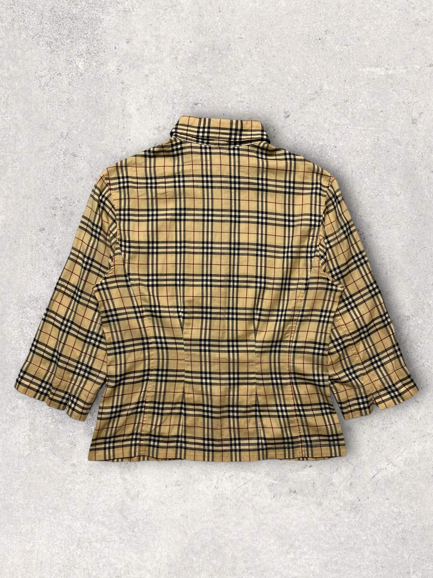 Burberry Burberry shirt nova check vintage 3/4 sleeve y2k 90s Size S / US 4 / IT 40 - 2 Thumbnail