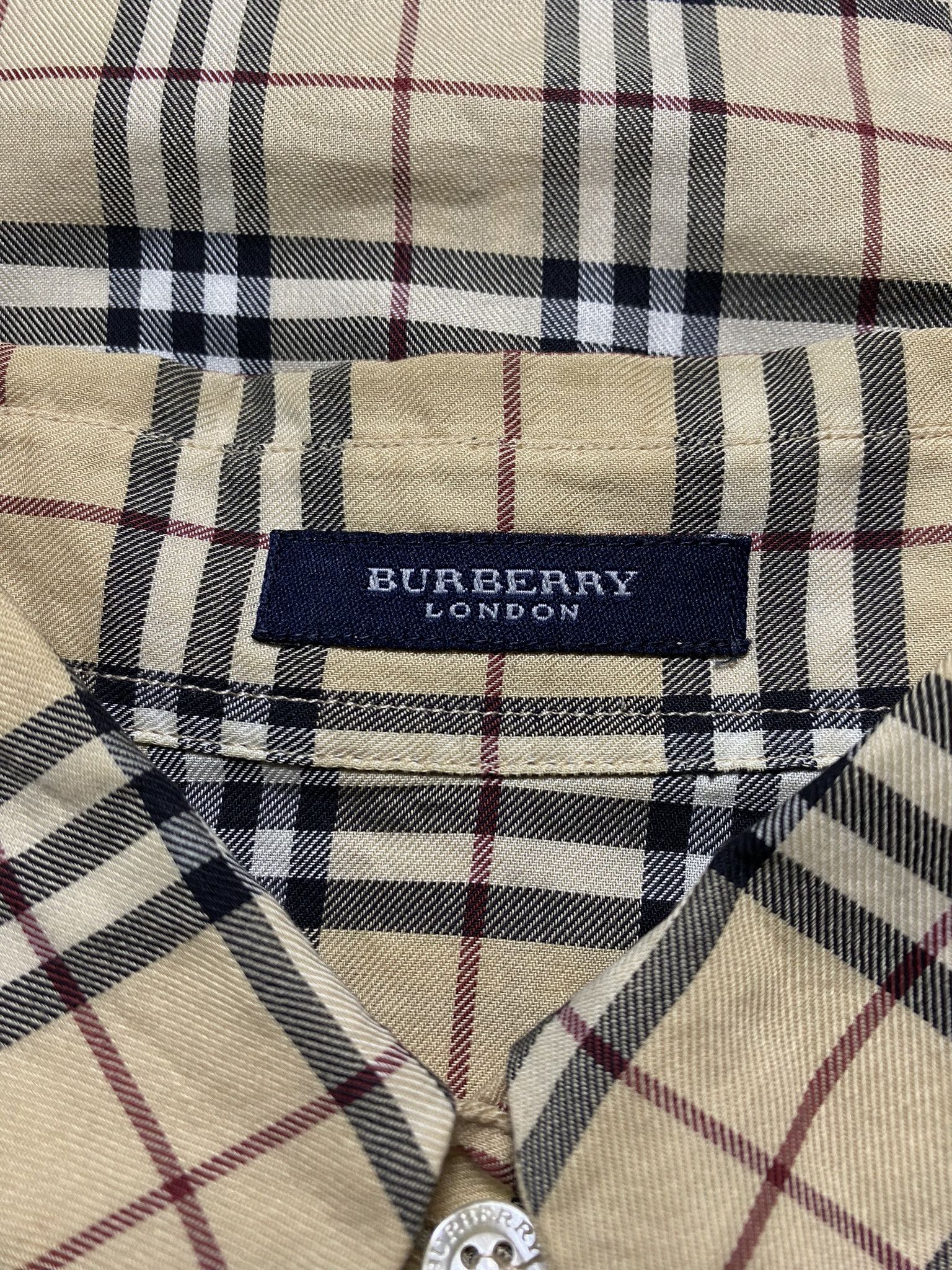 Burberry Burberry shirt nova check vintage 3/4 sleeve y2k 90s Size S / US 4 / IT 40 - 5 Thumbnail