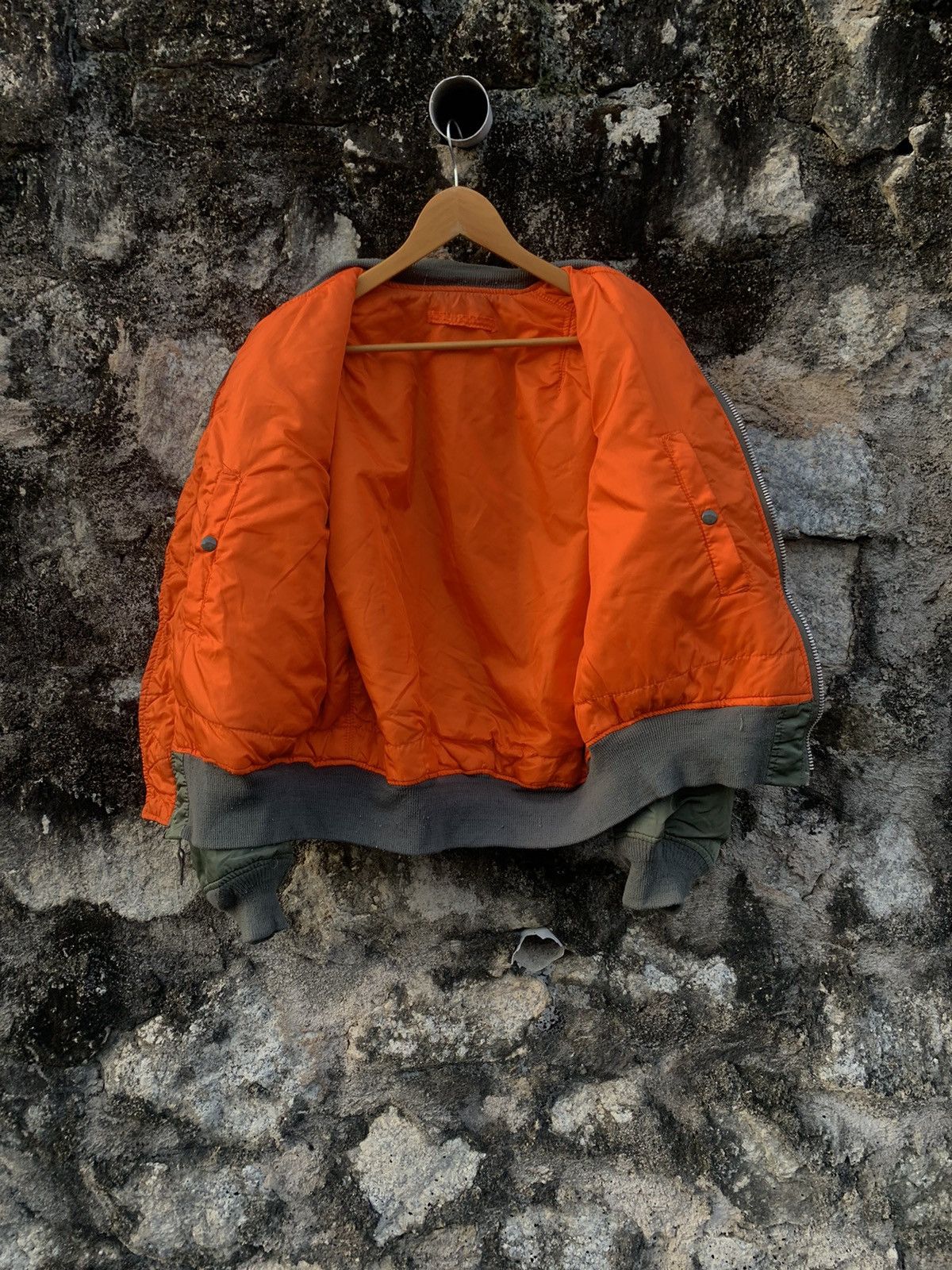 Alpha Industries Vintage 80s Alpha Industries Ideal Zipper Reversible Jacket Size US L / EU 52-54 / 3 - 5 Thumbnail