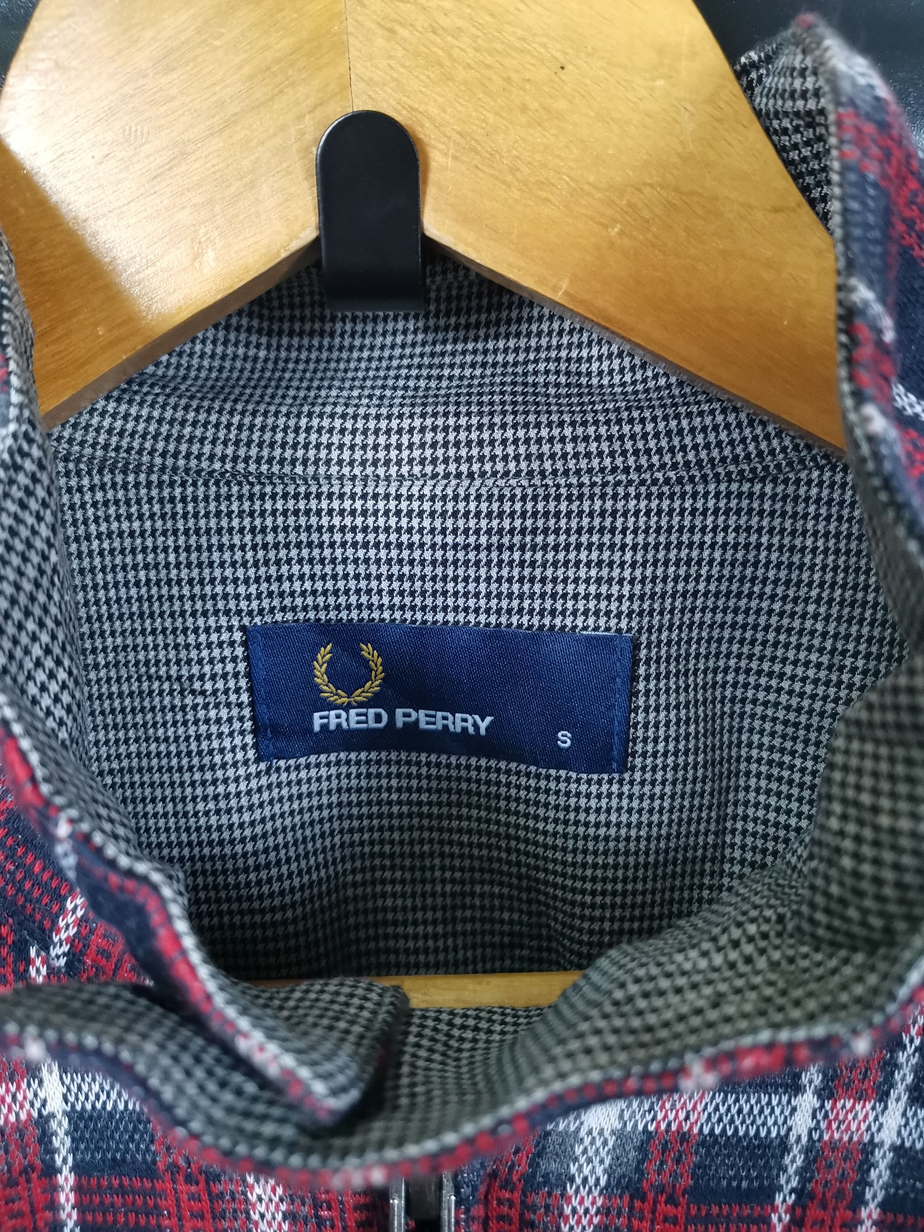 Fred Perry Vintage Fred Perry Chekered Sweater Jacket Size US S / EU 44-46 / 1 - 4 Thumbnail