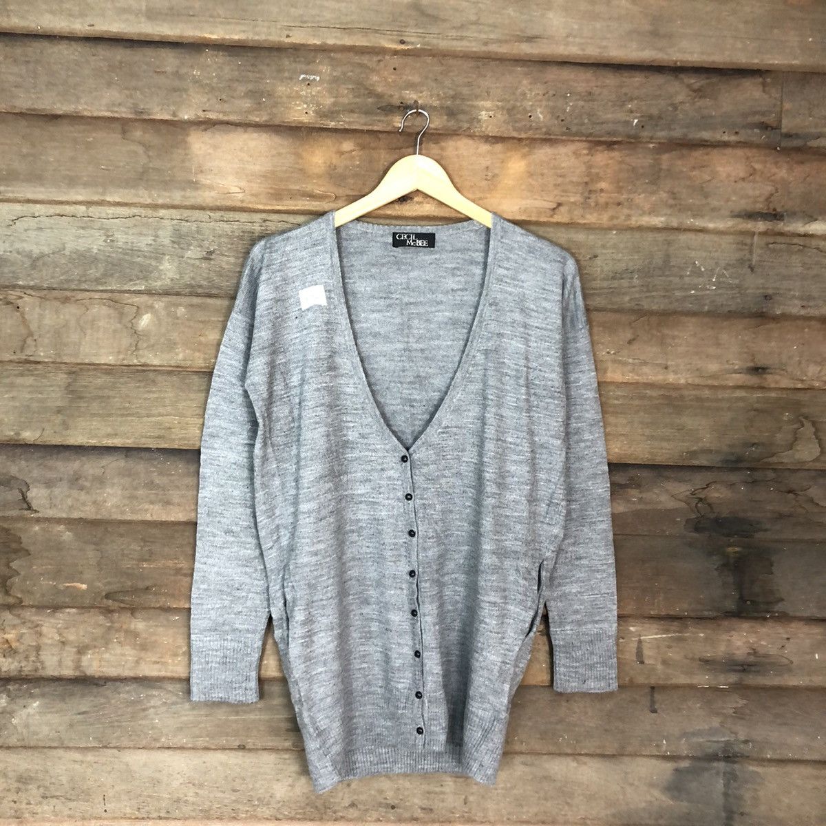 Homespun Knitwear × Japanese Brand Cecil Mc Bee japan Grey Cardigan #375B Size US L / EU 52-54 / 3 - 3 Thumbnail