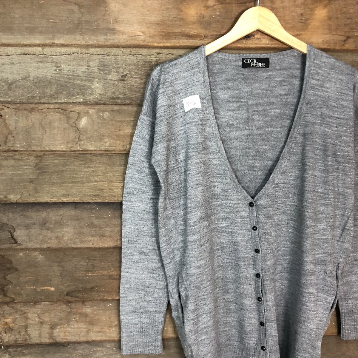 Homespun Knitwear × Japanese Brand Cecil Mc Bee japan Grey Cardigan #375B Size US L / EU 52-54 / 3 - 7 Thumbnail