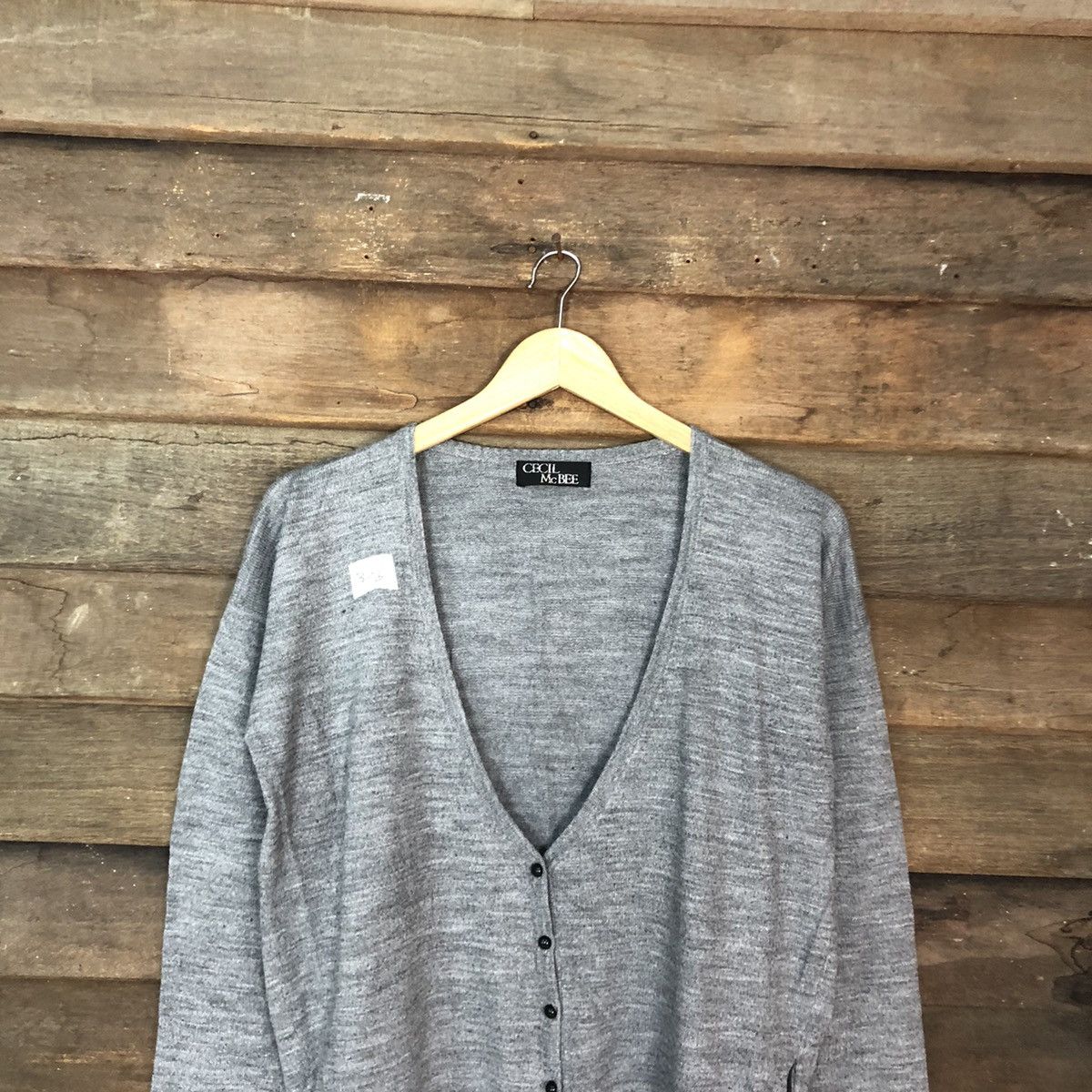Homespun Knitwear × Japanese Brand Cecil Mc Bee japan Grey Cardigan #375B Size US L / EU 52-54 / 3 - 9 Thumbnail