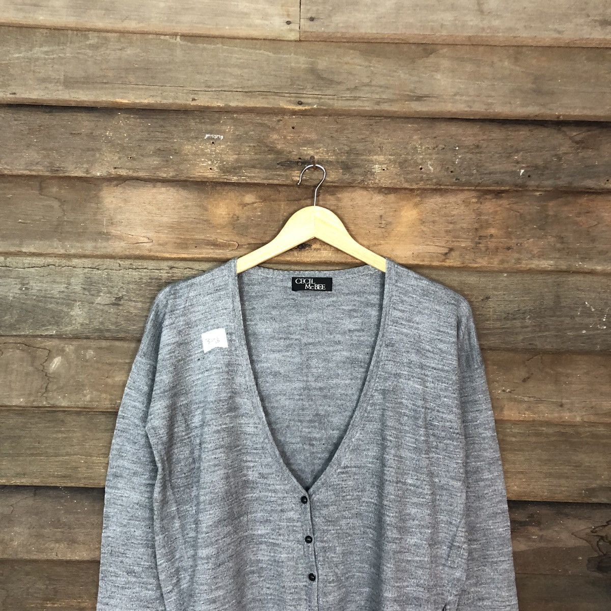 Homespun Knitwear × Japanese Brand Cecil Mc Bee japan Grey Cardigan #375B Size US L / EU 52-54 / 3 - 2 Thumbnail