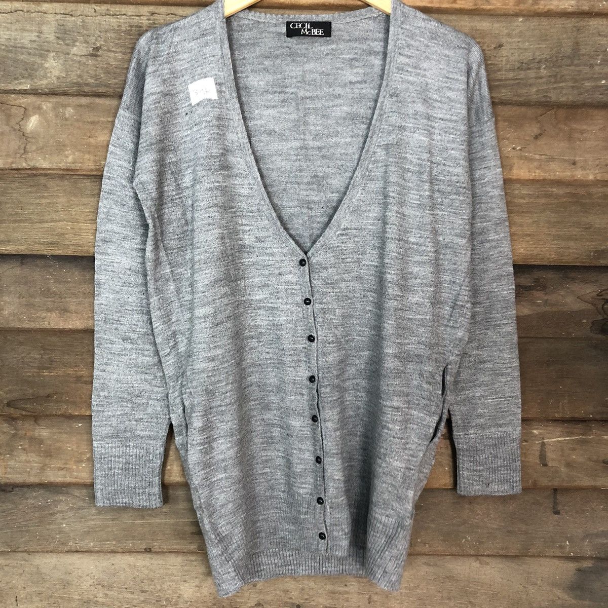 Homespun Knitwear × Japanese Brand Cecil Mc Bee japan Grey Cardigan #375B Size US L / EU 52-54 / 3 - 8 Thumbnail
