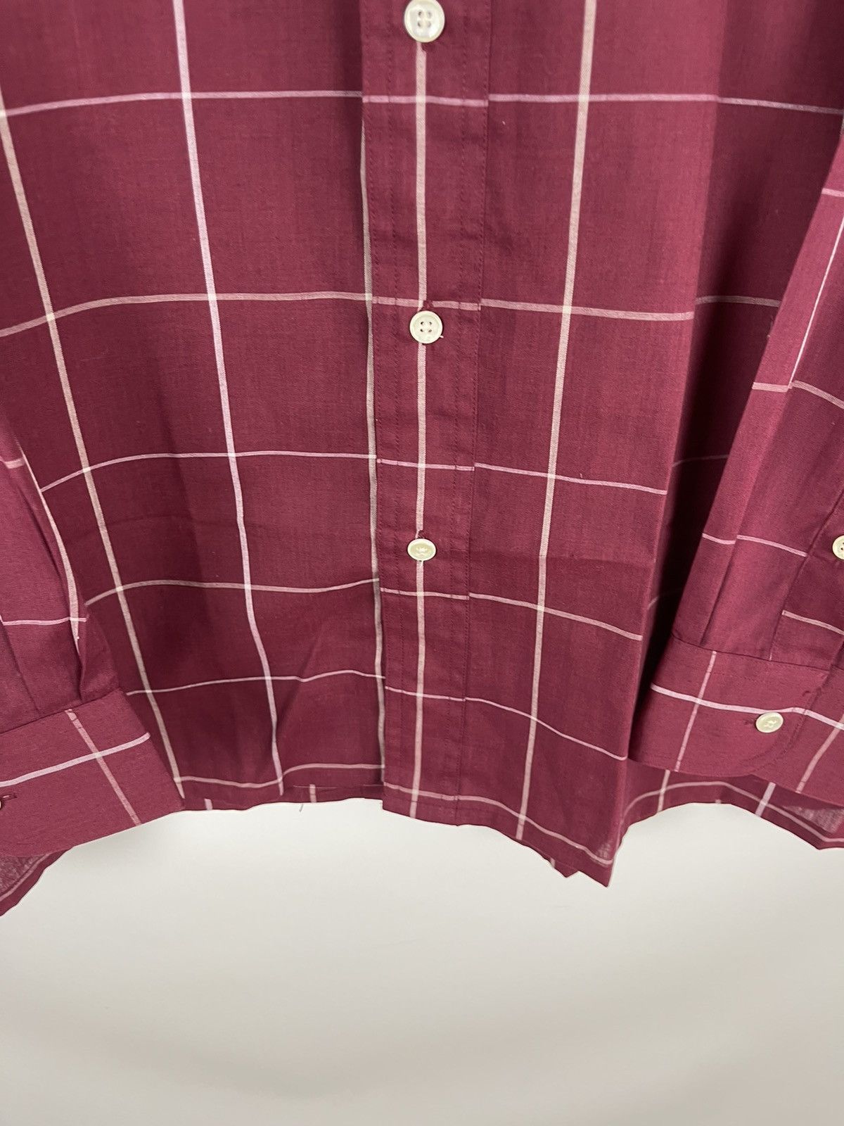 Christian Dior Monsieur Christian Dior Monsieur check burgundy vintage ls shirt Size US L / EU 52-54 / 3 - 8 Thumbnail