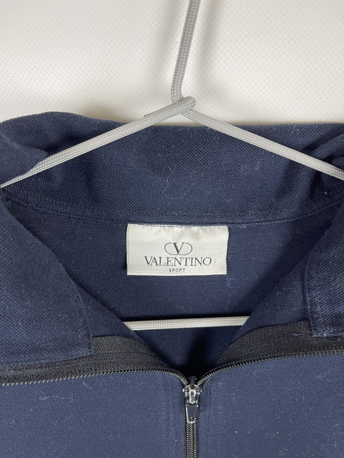 Valentino Valentino Sport 1/4 zip embroidered logo tee shirt Size US M / EU 48-50 / 2 - 8 Thumbnail