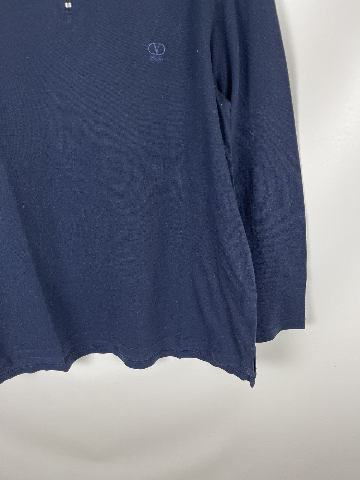 Valentino Valentino Sport 1/4 zip embroidered logo tee shirt Size US M / EU 48-50 / 2 - 5 Thumbnail