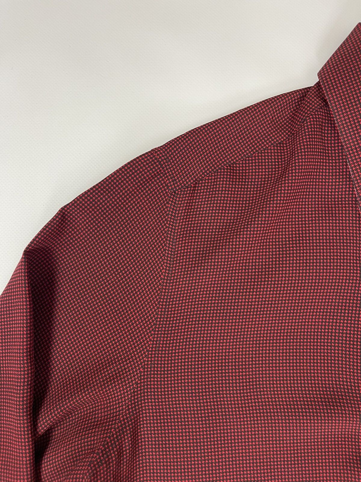 BIJAN RRP $2000 Bijan pure silk dot pattern cropped sleeve shirt Size US S / EU 44-46 / 1 - 9 Thumbnail