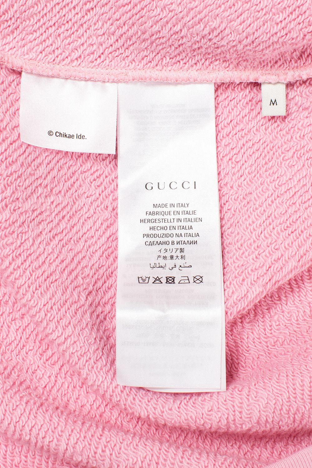 Gucci CHIKAE IDE OVERSIZE SWEATSHIRT W/ MANGA EYES IN PINK JERSEY Size US M / EU 48-50 / 2 - 8 Thumbnail