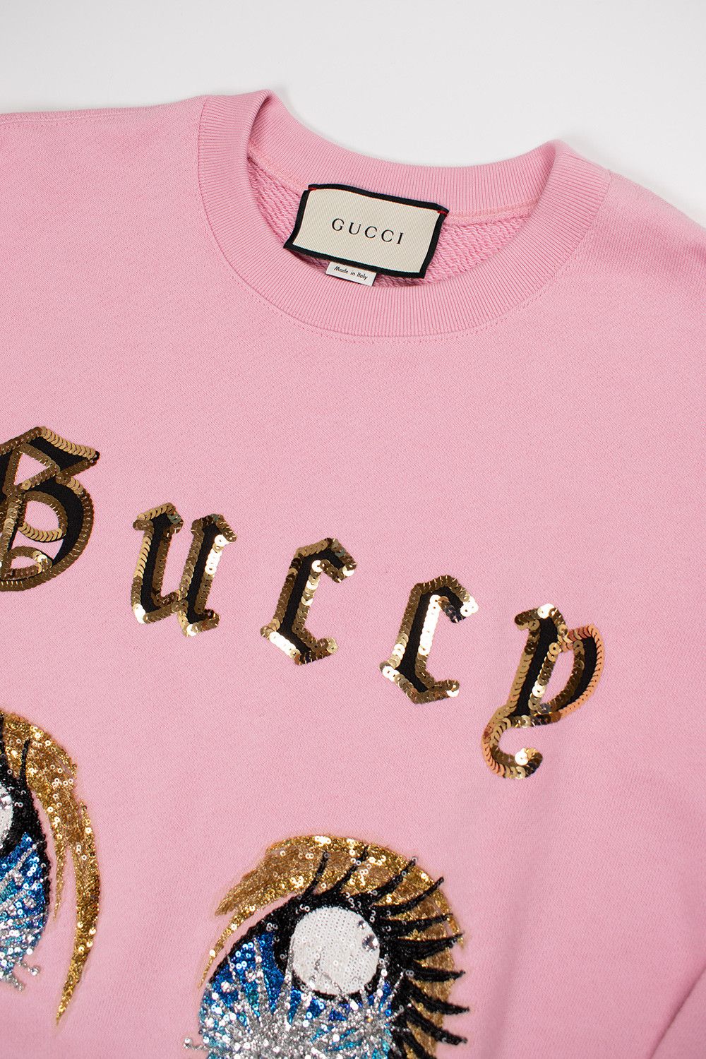 Gucci CHIKAE IDE OVERSIZE SWEATSHIRT W/ MANGA EYES IN PINK JERSEY Size US M / EU 48-50 / 2 - 3 Thumbnail