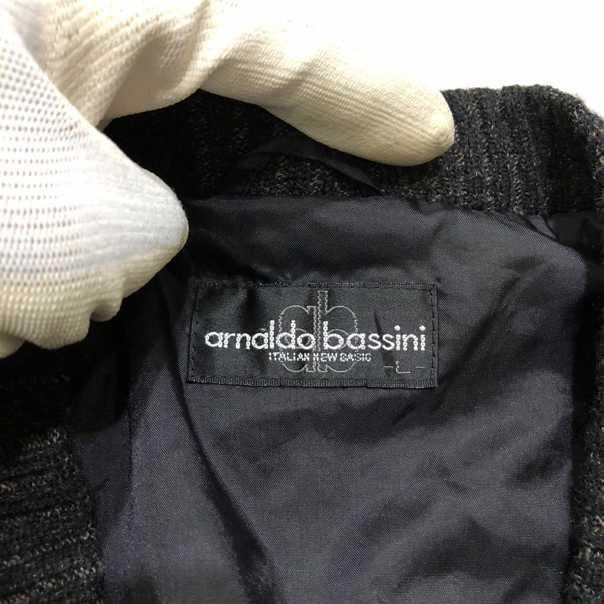 Japanese Brand Vintage ARNALDO Bassini Cardigan Knitwear Jacket Size US L / EU 52-54 / 3 - 9 Thumbnail