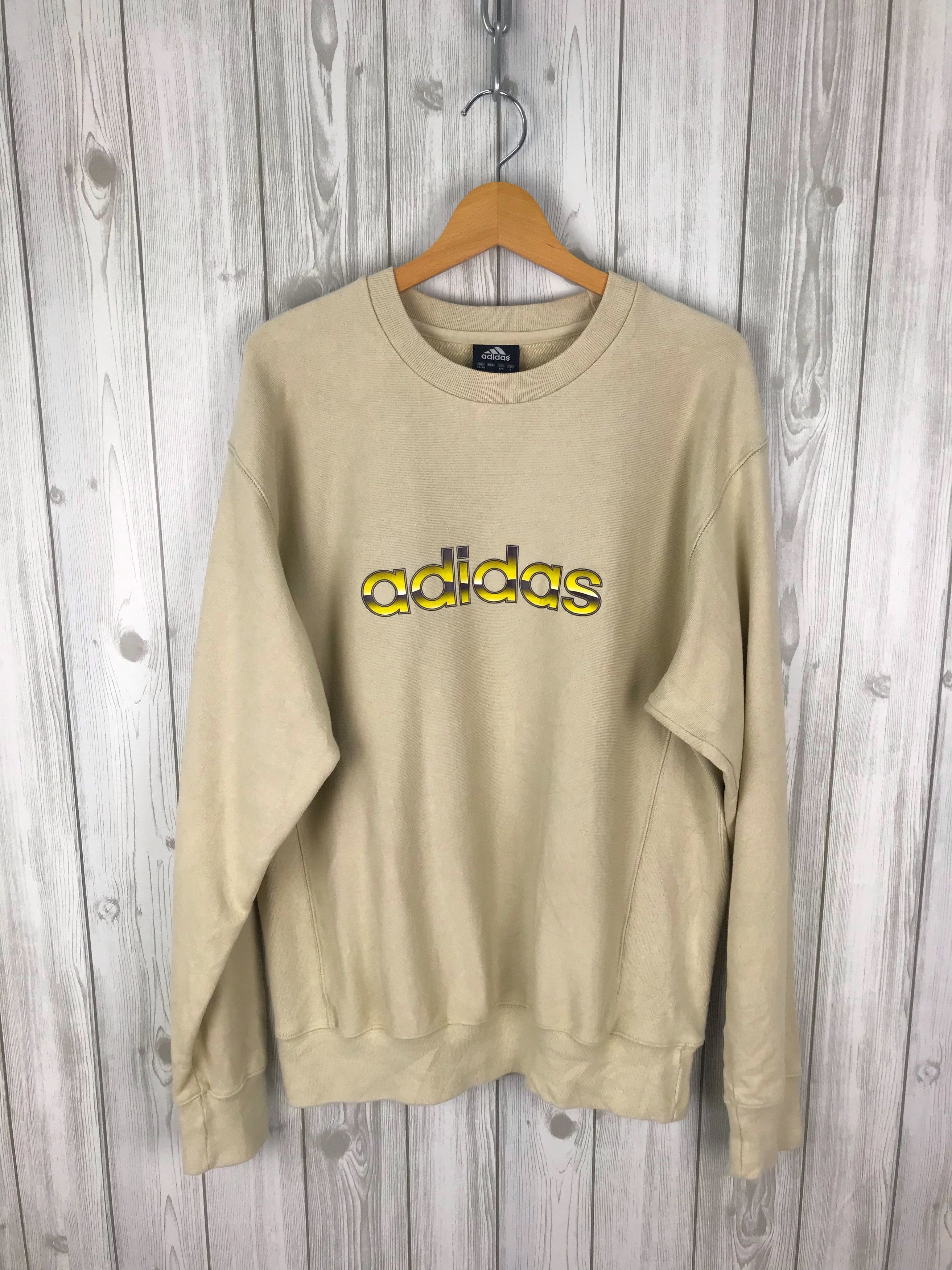 Adidas Vintage 00s ADIDAS Spell Out Pullover Sweatshirt Size US L / EU 52-54 / 3 - 2 Thumbnail