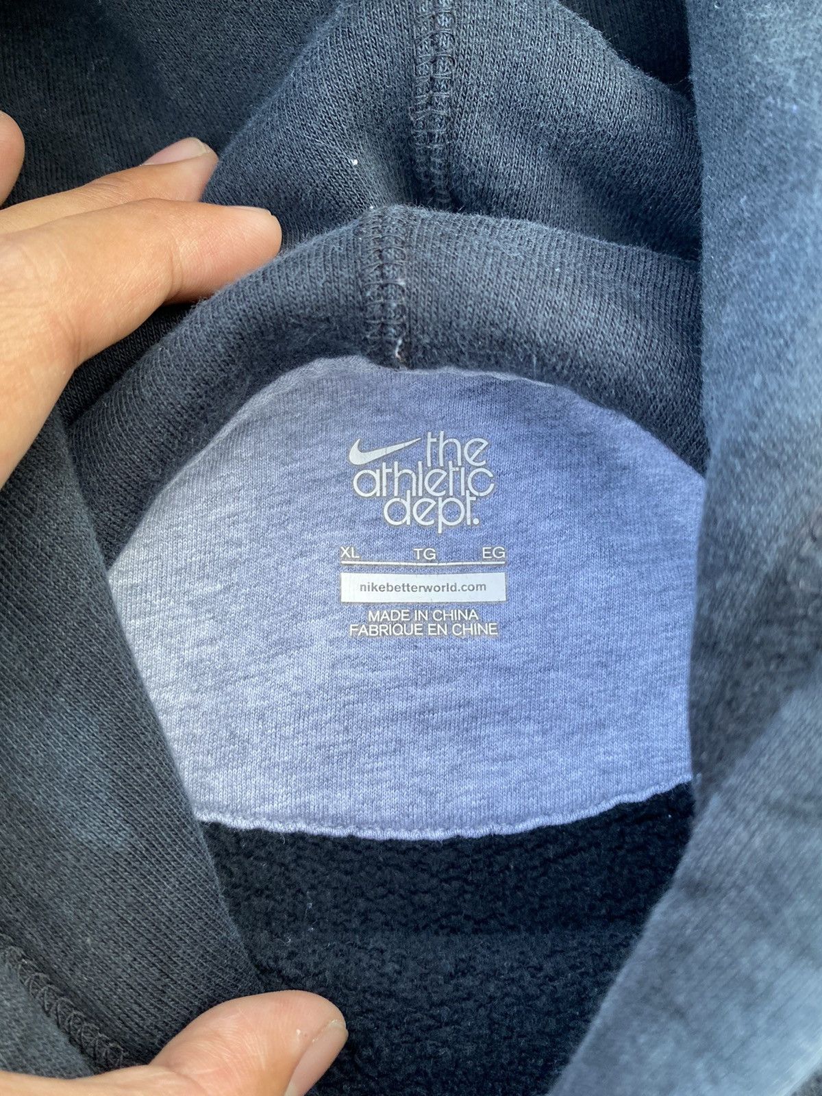 Nike Vintage Nike Spell out Hoodie Faded Size US XL / EU 56 / 4 - 4 Thumbnail