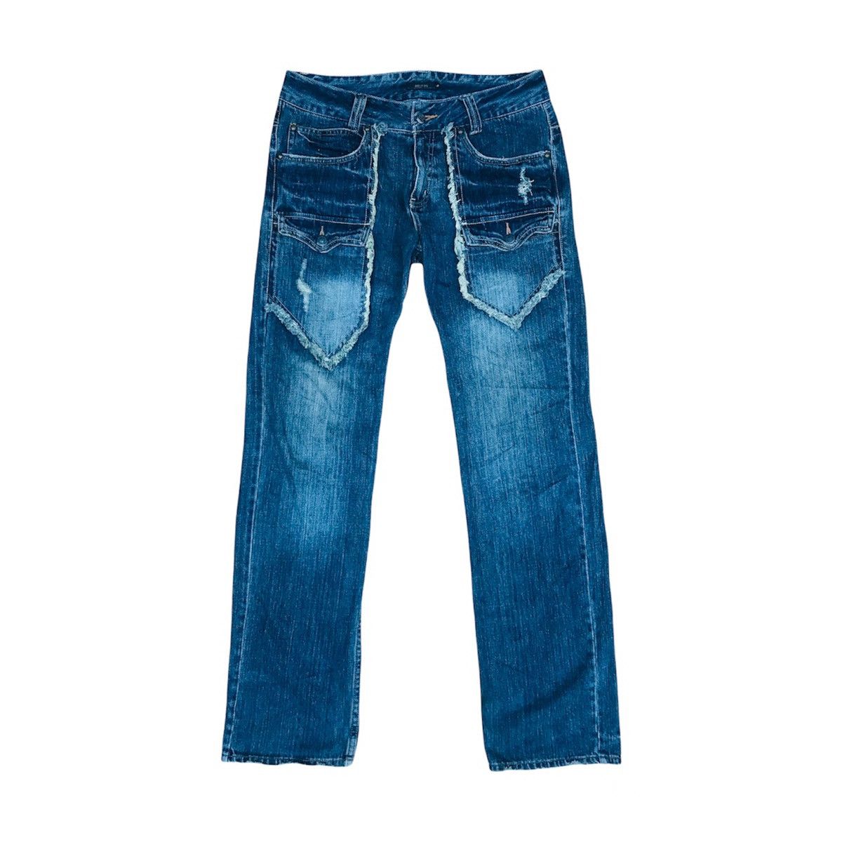 Japanese Brand W32x33 Kapital Design Browny distressed bush Jean Size US 32 / EU 48 - 1 Thumbnail