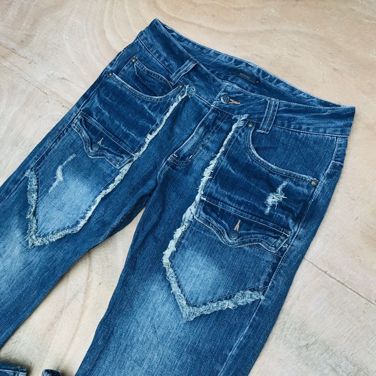 Japanese Brand W32x33 Kapital Design Browny distressed bush Jean Size US 32 / EU 48 - 2 Thumbnail