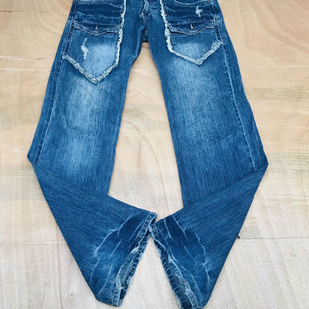 Japanese Brand W32x33 Kapital Design Browny distressed bush Jean Size US 32 / EU 48 - 6 Thumbnail