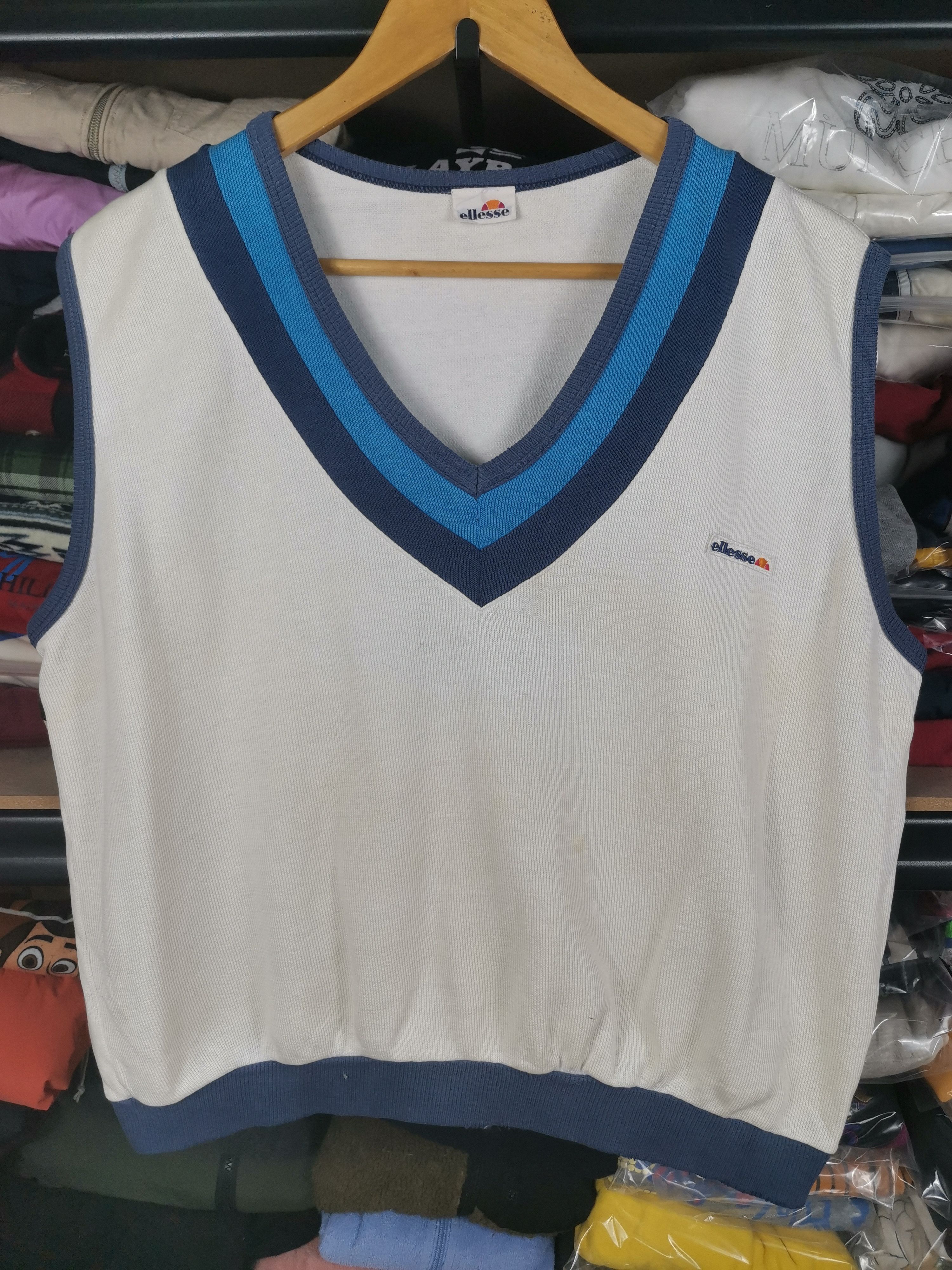 Ellesse Vintage Ellesse Knit Vest Size US XL / EU 56 / 4 - 1 Thumbnail