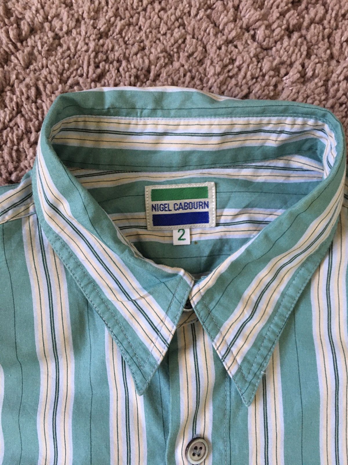 Nigel Cabourn Vintage stripe Shirt Size US M / EU 48-50 / 2 - 2 Thumbnail
