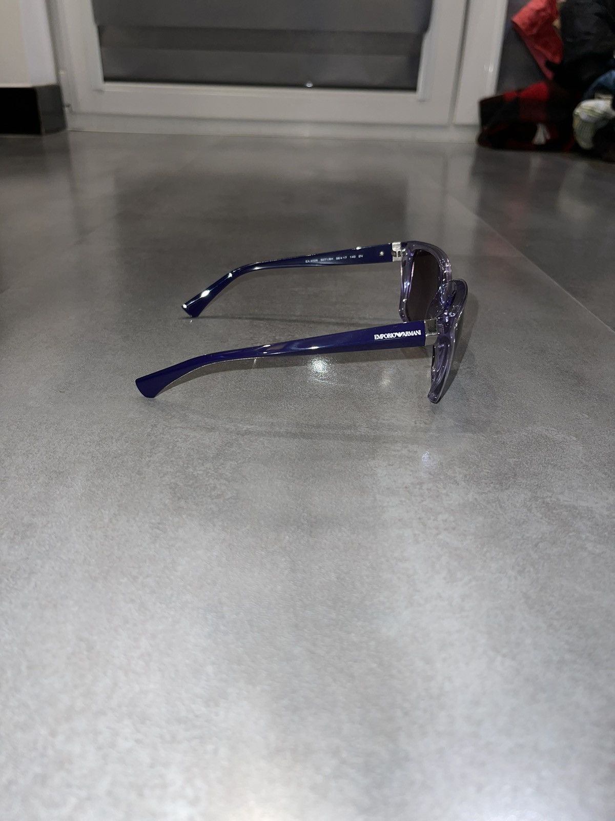 Emporio Armani Emporio Armani EA4026 5071/8H Violet Sunglasses Size ONE SIZE - 7 Thumbnail