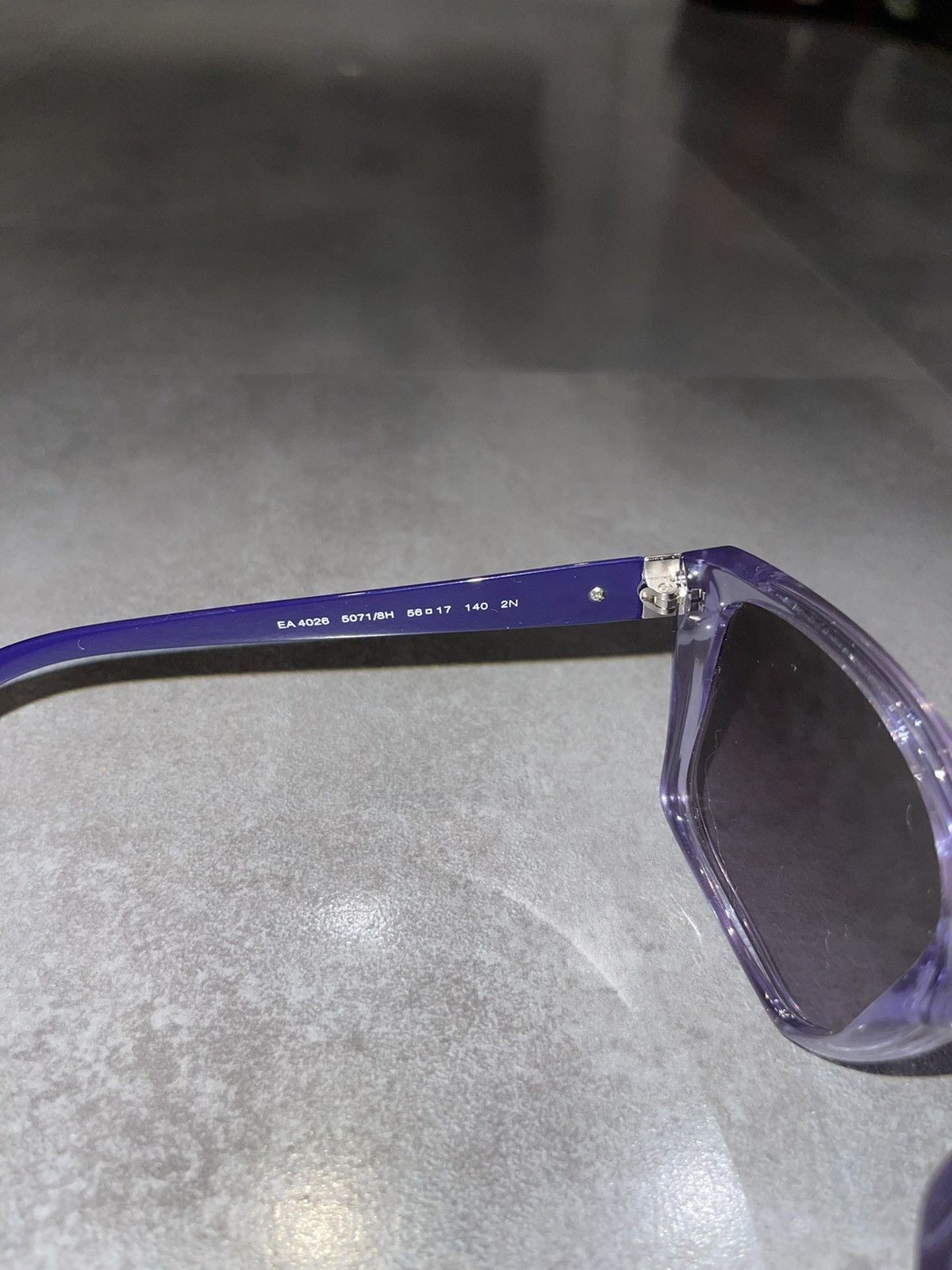 Emporio Armani Emporio Armani EA4026 5071/8H Violet Sunglasses Size ONE SIZE - 13 Thumbnail