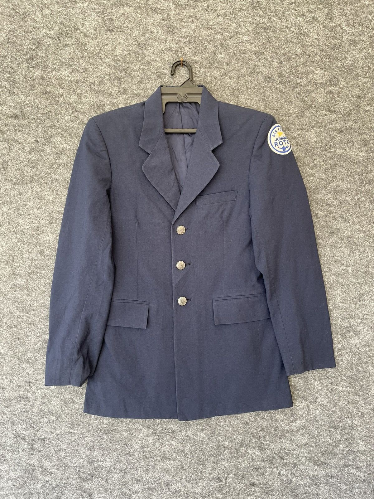 image of US Air Force x USAF Vintage Air Force Junior Blazer Jacket in Navy, Men's (Size Medium)